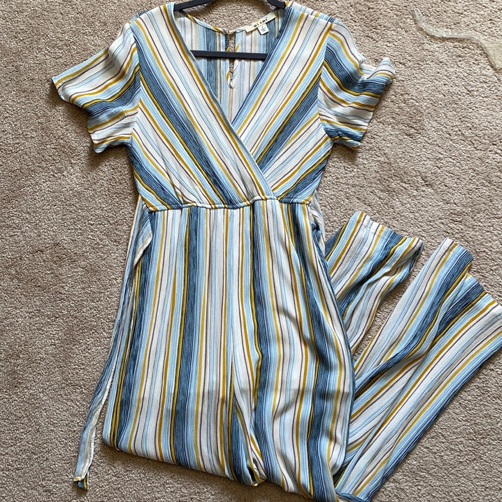 Miami short sleeve jumpsuit with white short built in liner